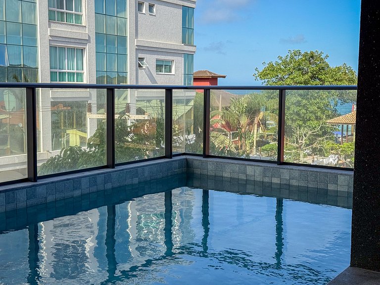 174 - Mariscal: Apto novo com 3 suítes e piscina